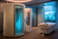 cryotherapy machine in a modern wellness center