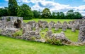Crypt ruins at St Augustine's Abbey in Canterbury, Kent, UK Royalty Free Stock Photo