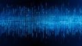 Cryptic Blue Streaming Binary Code Screen