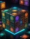 Cryptic Glowing Puzzle Cube