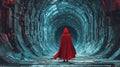 Cryptic journey password cracking secrets revealed in a futuristic sci-fi setting with a mysterious figure