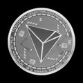 Crypto currency tron silver symbol