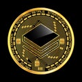 Crypto currency stratis golden symbol