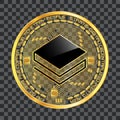 Crypto currency stratis golden symbol