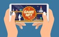 Crypto game nft token vector blockchain technology