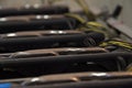 Crypto gpu mining machine 2 Royalty Free Stock Photo