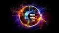 Crypto Planet, World, blockchain crypto currency digital encryption, Digital money exchange, Technology global network