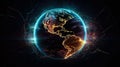 Crypto Planet, World, blockchain crypto currency digital encryption, Digital money exchange, Technology global network