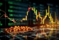 Crypto and stock market related background Royalty Free Stock Photo