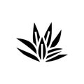 cryptocoryne wendttii glyph icon vector illustration Royalty Free Stock Photo