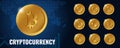 Colelction of Cryptocurrency vector icons