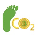 Cryptocurrencies have an impact on the environment Carbon footprint. Bitcoin carbon footprint. Environmental impact of modern