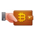 Cryptocurrency Bitcoin Wallet Icon