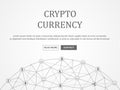 Cryptocurrency and blockchain infographic.