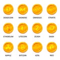 Cryptocurrency coin set