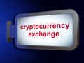 Cryptocurrency concept: Cryptocurrency Exchange on billboard background Royalty Free Stock Photo