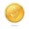 Cryptocurrency Ethereum coin