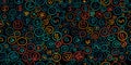 Cryptocurrency Financial Items. Altcoins Collection. Seamless Pattern Background Royalty Free Stock Photo