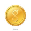 Cryptocurrency Golem coin