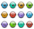 cryptocurrency icon set Royalty Free Stock Photo