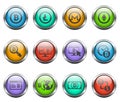 cryptocurrency icon set Royalty Free Stock Photo