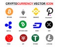 Cryptocurrency icons 12