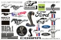 Ford mustang logo set - Vector collection