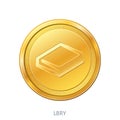 Cryptocurrency LBRY coin Royalty Free Stock Photo