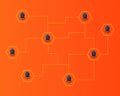 Cryptocurrency lisk digital technology background