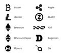 Cryptocurrency Logo Set
