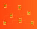 Cryptocurrency NEO connected style background Royalty Free Stock Photo