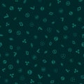 Cryptocurrency Seamless Pattern background. Royalty Free Stock Photo