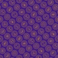 Cryptocurrency seamless pattern with thin line icons: Bitcoin, E