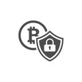 Cryptocurrency Security Icon.