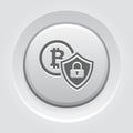 Cryptocurrency Security Icon.