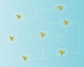 Cryptocurrency tron blockchain cloud conbackground