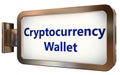 Cryptocurrency Wallet on billboard background