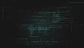 Cryptographic Matrix Blockchain Data Simulation Royalty Free Stock Photo