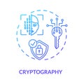 Cryptography concept icon Royalty Free Stock Photo