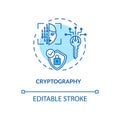 Cryptography concept icon Royalty Free Stock Photo