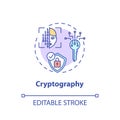 Cryptography concept icon Royalty Free Stock Photo