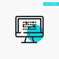 Cryptography, Data, Ddos, Encryption, Information, Problem turquoise highlight circle point Vector icon