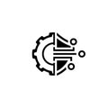 Cryptography Settings Icon. Royalty Free Stock Photo