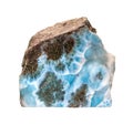 Geode Slice Pastel Blue Quartz Mineral Rock