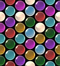 Crystal ball array pattern color Royalty Free Stock Photo