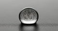 Crystal Ball with Binary Code Reflection on Smooth Surface in High Definition Quality Royalty Free Stock Photo