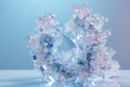 a crystal ball with a bunch of crystals on it, Explore the beauty of a 3D-rendered cryo-EM sample preparation Royalty Free Stock Photo