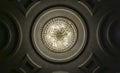 Crystal ball chandelier decorated on a ceiling wall design Royalty Free Stock Photo