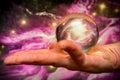 Crystal Ball Galaxy Royalty Free Stock Photo