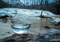 A Crystal Ball Inverts Image Royalty Free Stock Photo